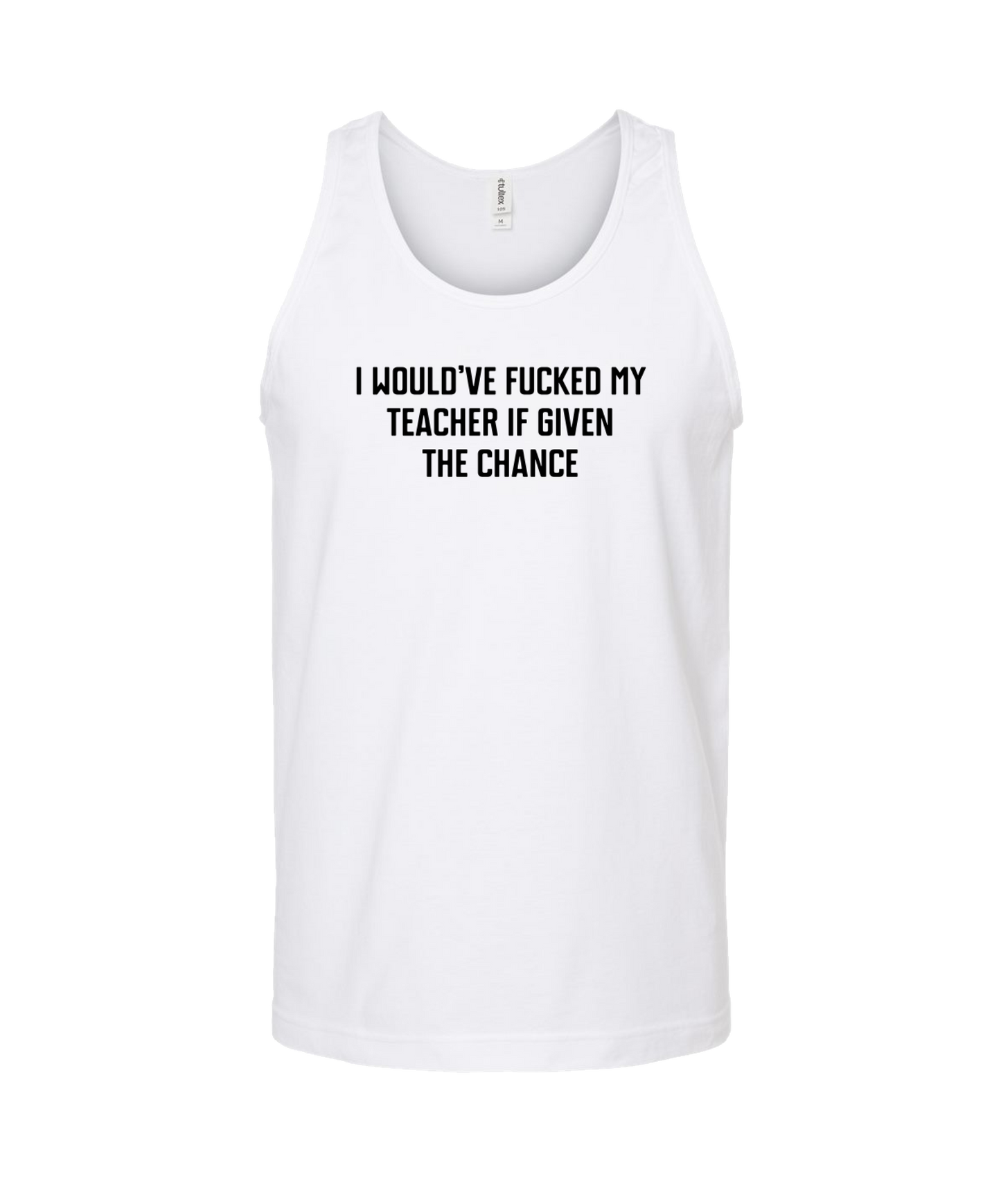Purple Zebra - My Teacher - White Tank Top