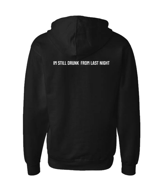 Purple Zebra - Still Drunk - Black Zip Up Hoodie