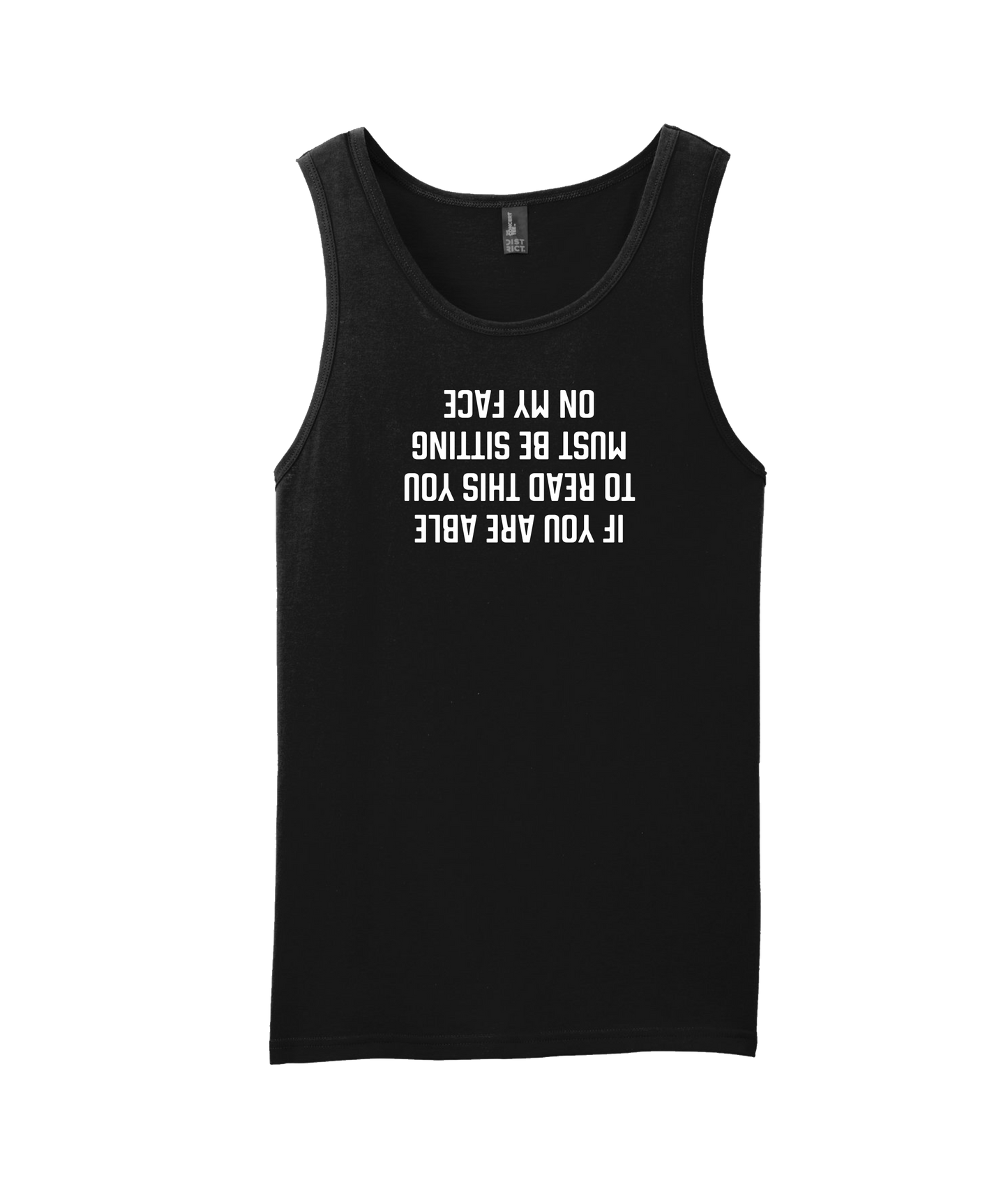 Purple Zebra - If You Are Able to Read This - Black Tank Top