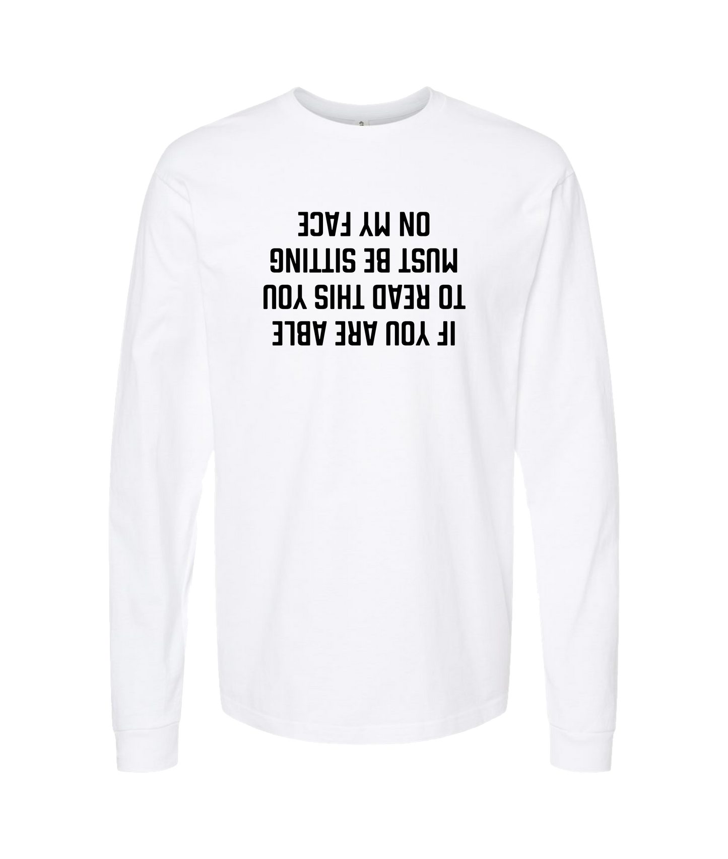 Purple Zebra - If You Are Able to Read This - White Long Sleeve T