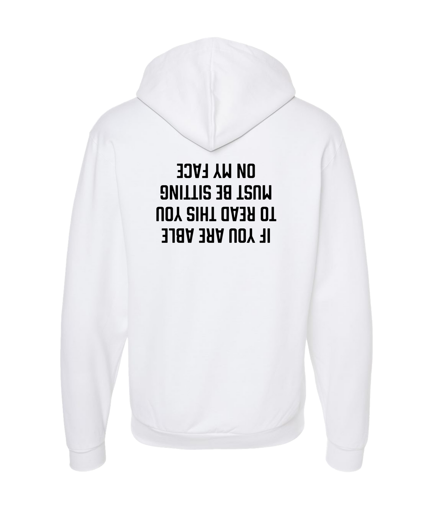 Purple Zebra - If You Are Able to Read This - White Zip Up Hoodie