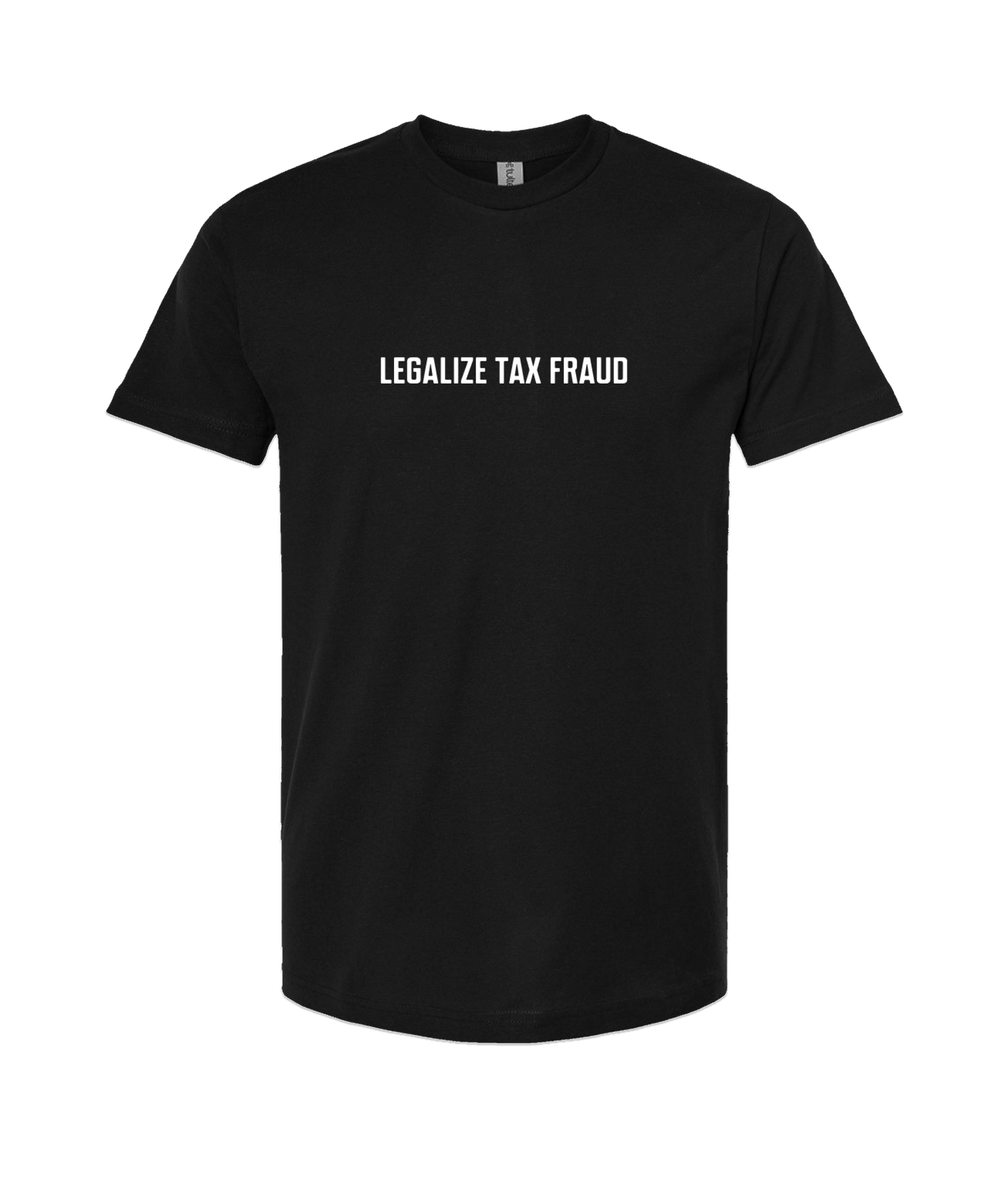 Purple Zebra - Legalize Tax Fraud - Black T-Shirt