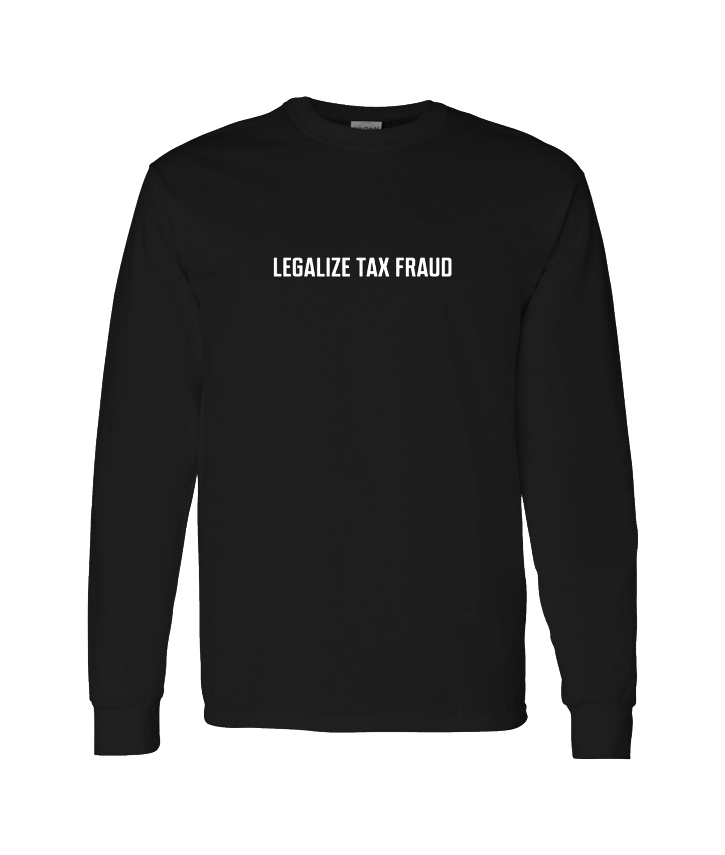 Purple Zebra - Legalize Tax Fraud - Black Long Sleeve T