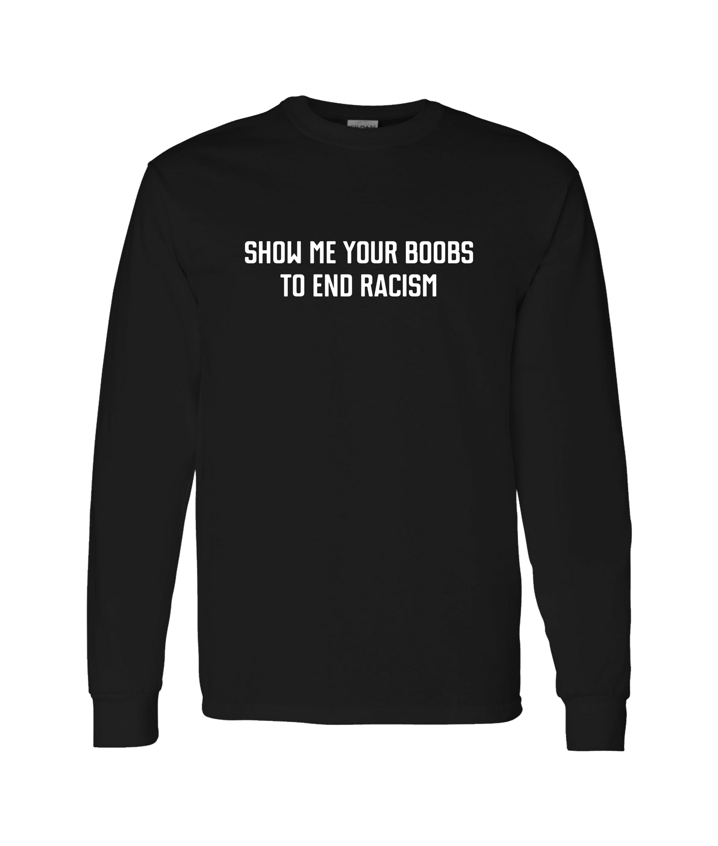 Purple Zebra - End Racism - Black Long Sleeve T