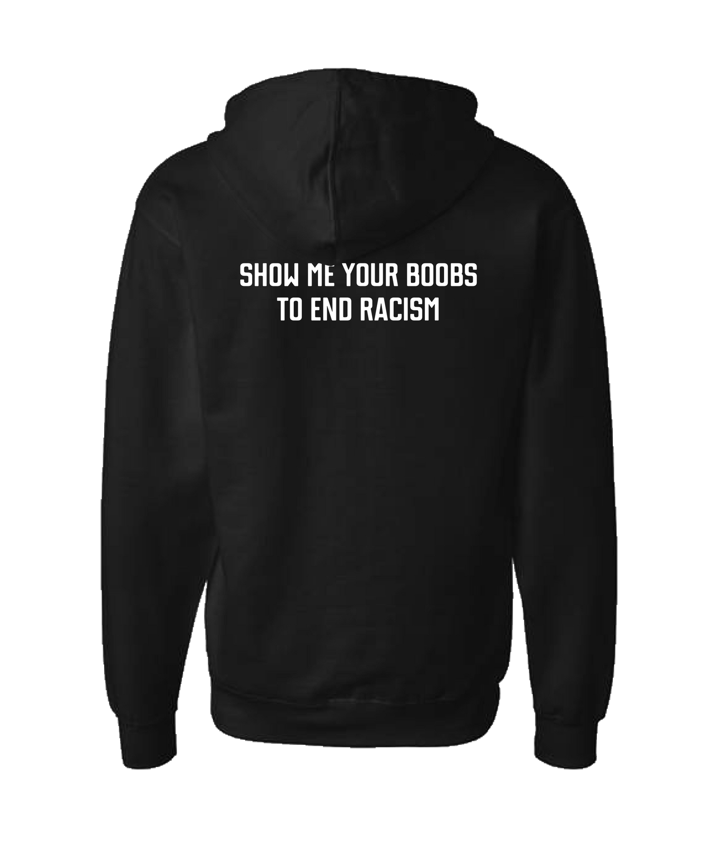 Purple Zebra - End Racism - Black Zip Up Hoodie