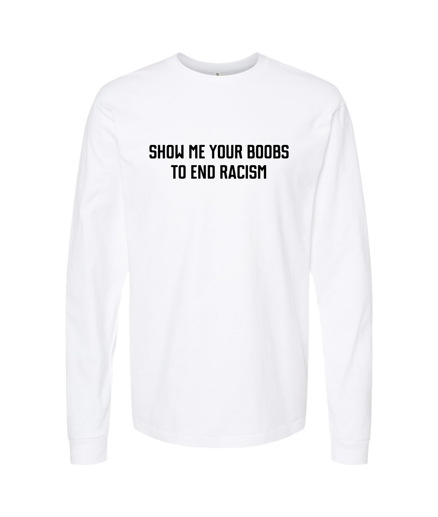 Purple Zebra - End Racism - White Long Sleeve T
