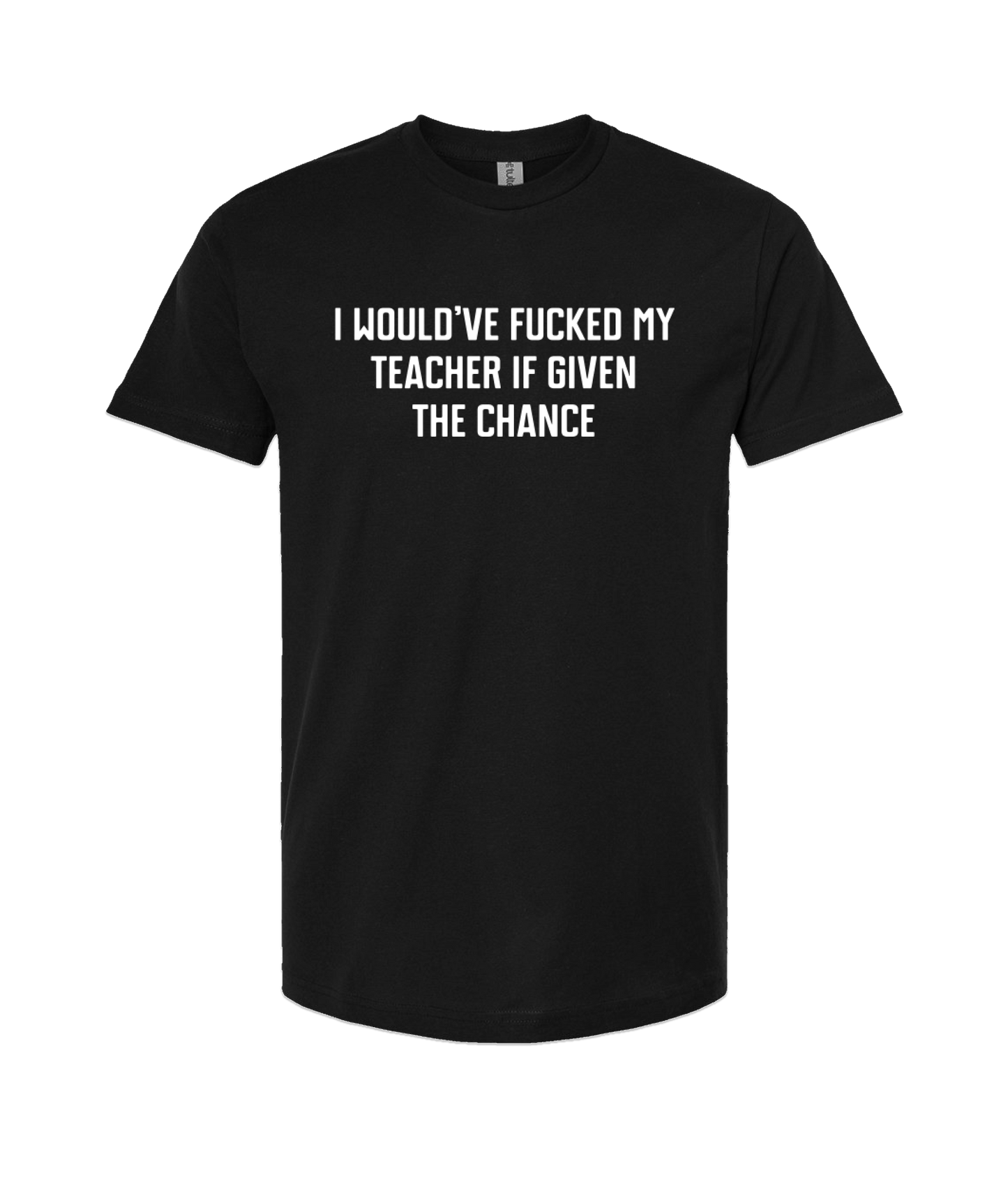 Purple Zebra - My Teacher - Black T-Shirt
