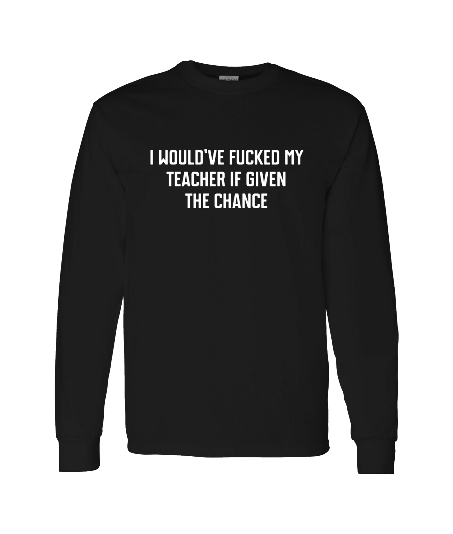 Purple Zebra - My Teacher - Black Long Sleeve T