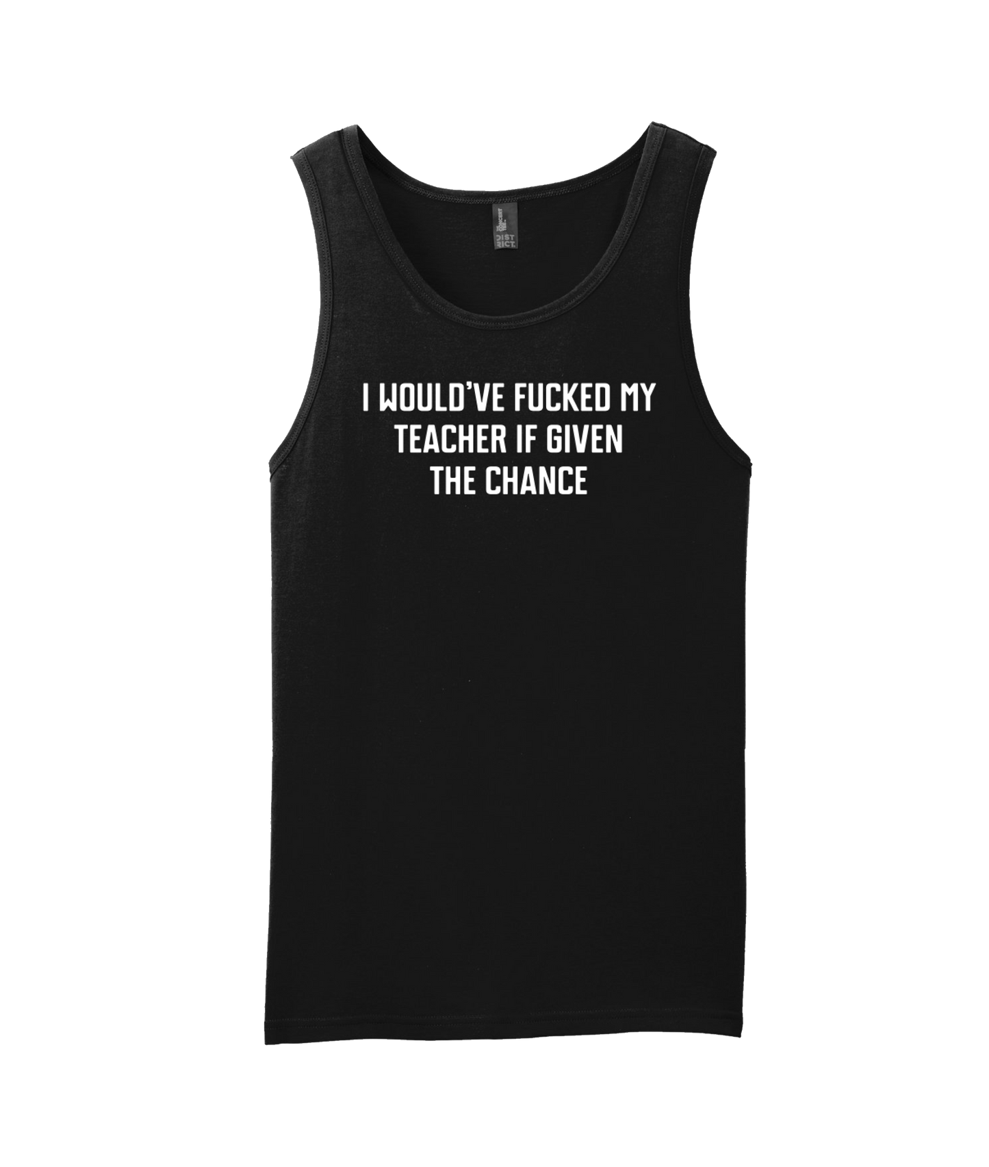 Purple Zebra - My Teacher - Black Tank Top