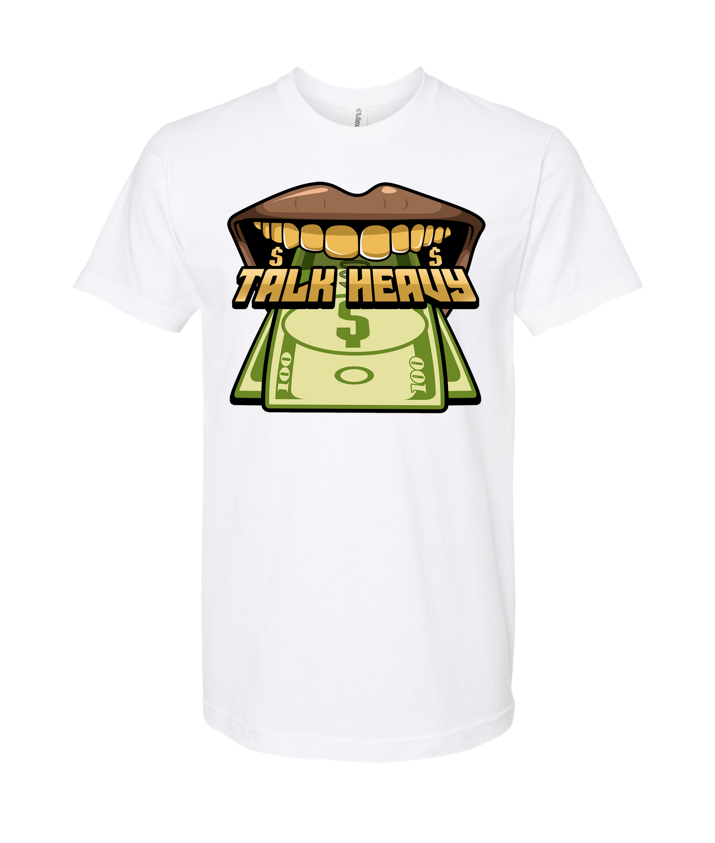 Quan G - TALK HEAVY - White T Shirt