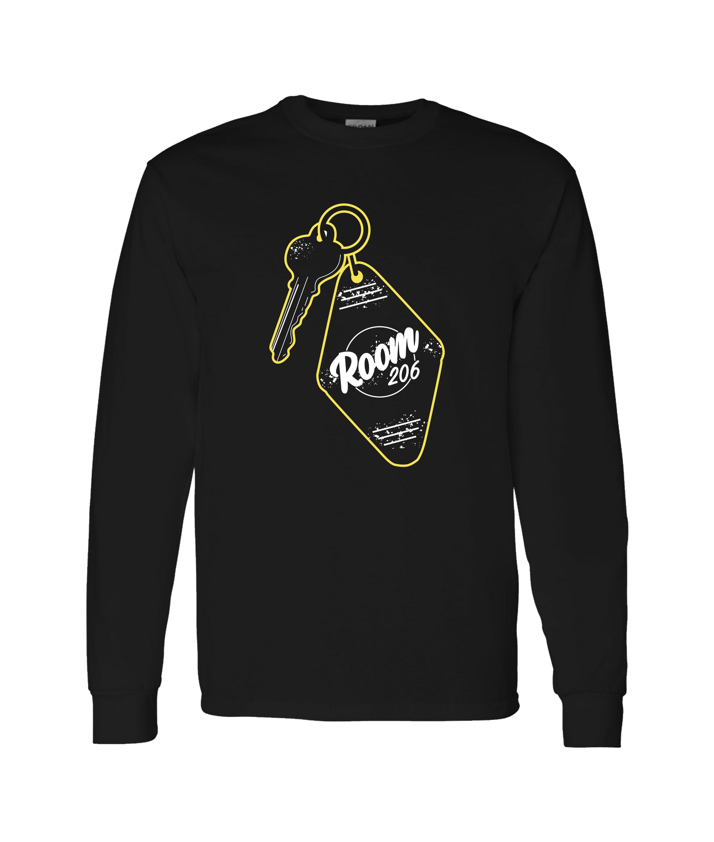 ROOM 206 - Room Keys - Black Long Sleeve T