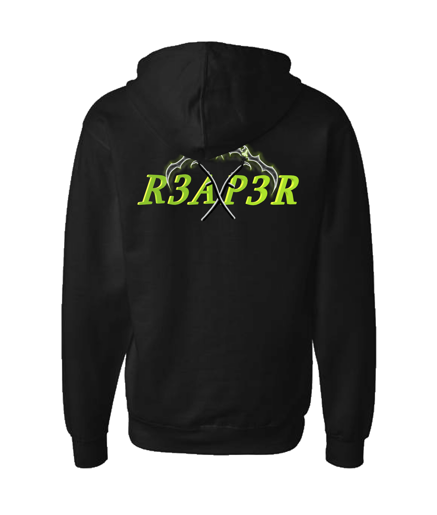 R3AP3R - Logo - Black Zip Up Hoodie