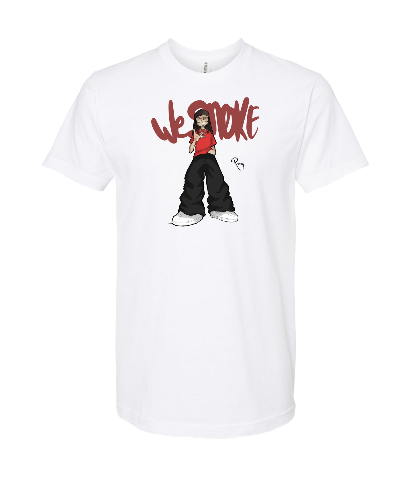 Rosay 777 - We Smoke - White T-Shirt