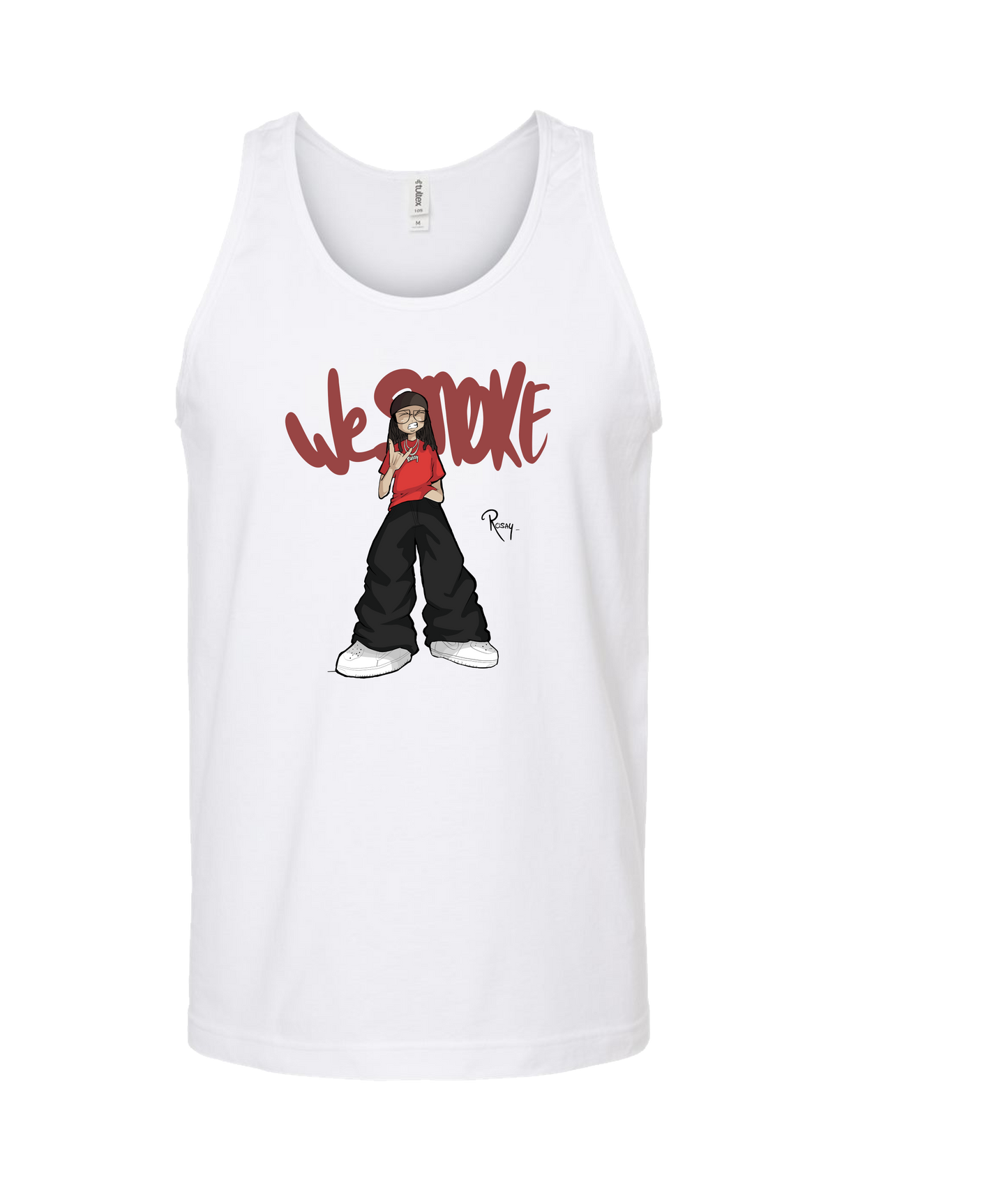 Rosay 777 - We Smoke - White Tank Top