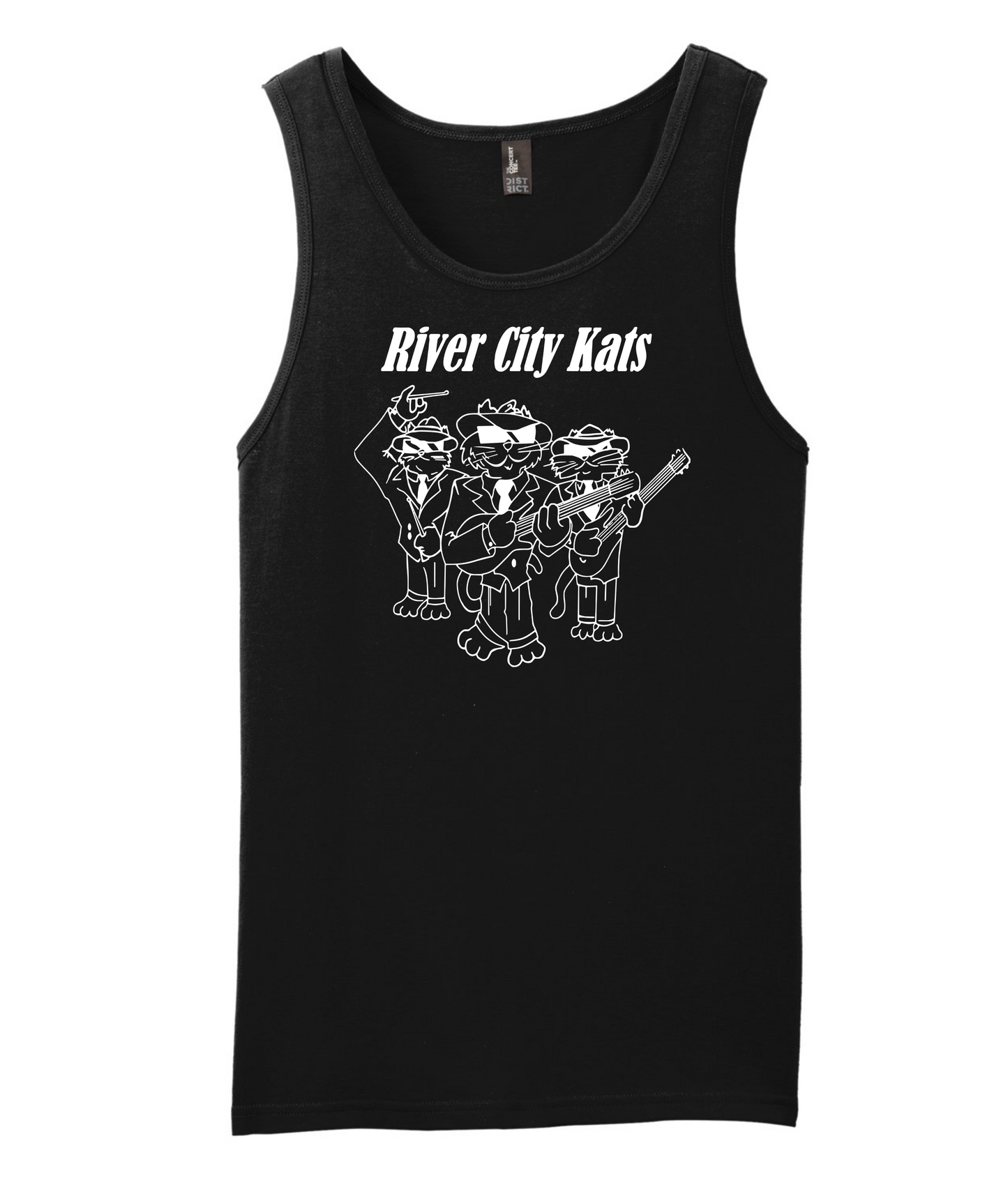 River City Kats - Logo - Black Tank Top
