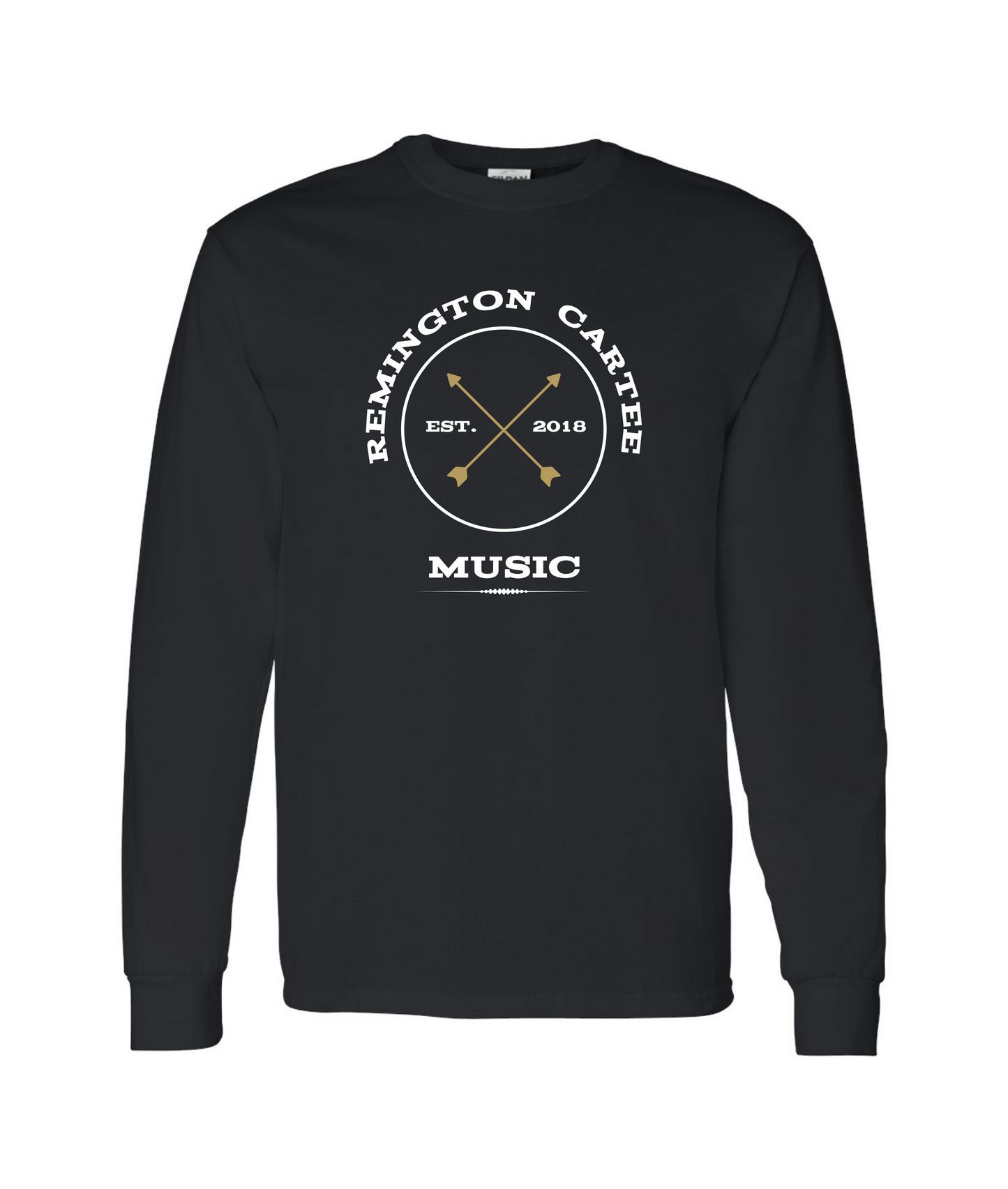 Remington Cartee - Logo - Black Long Sleeve T