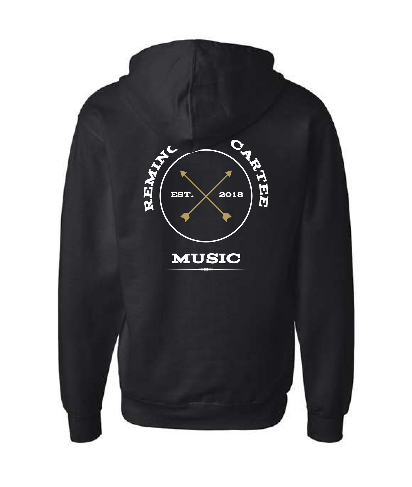 Remington Cartee - Logo - Black Zip Hoodie