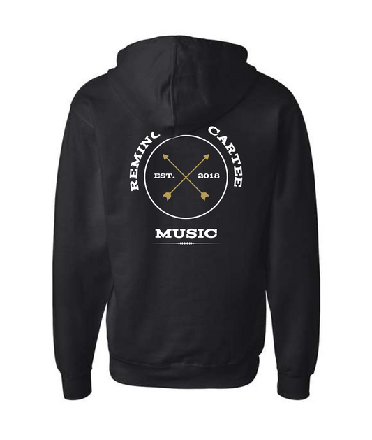Remington Cartee - Logo - Black Zip Hoodie