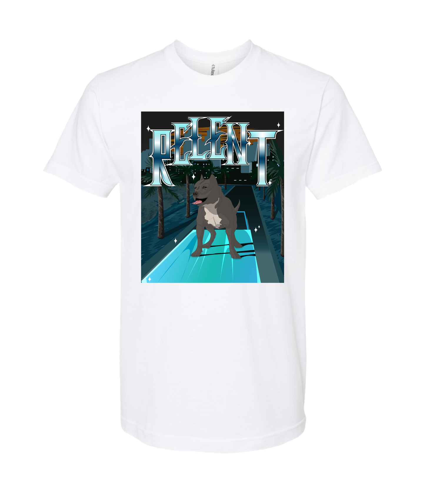 Relent - PITBULL - White T-Shirt