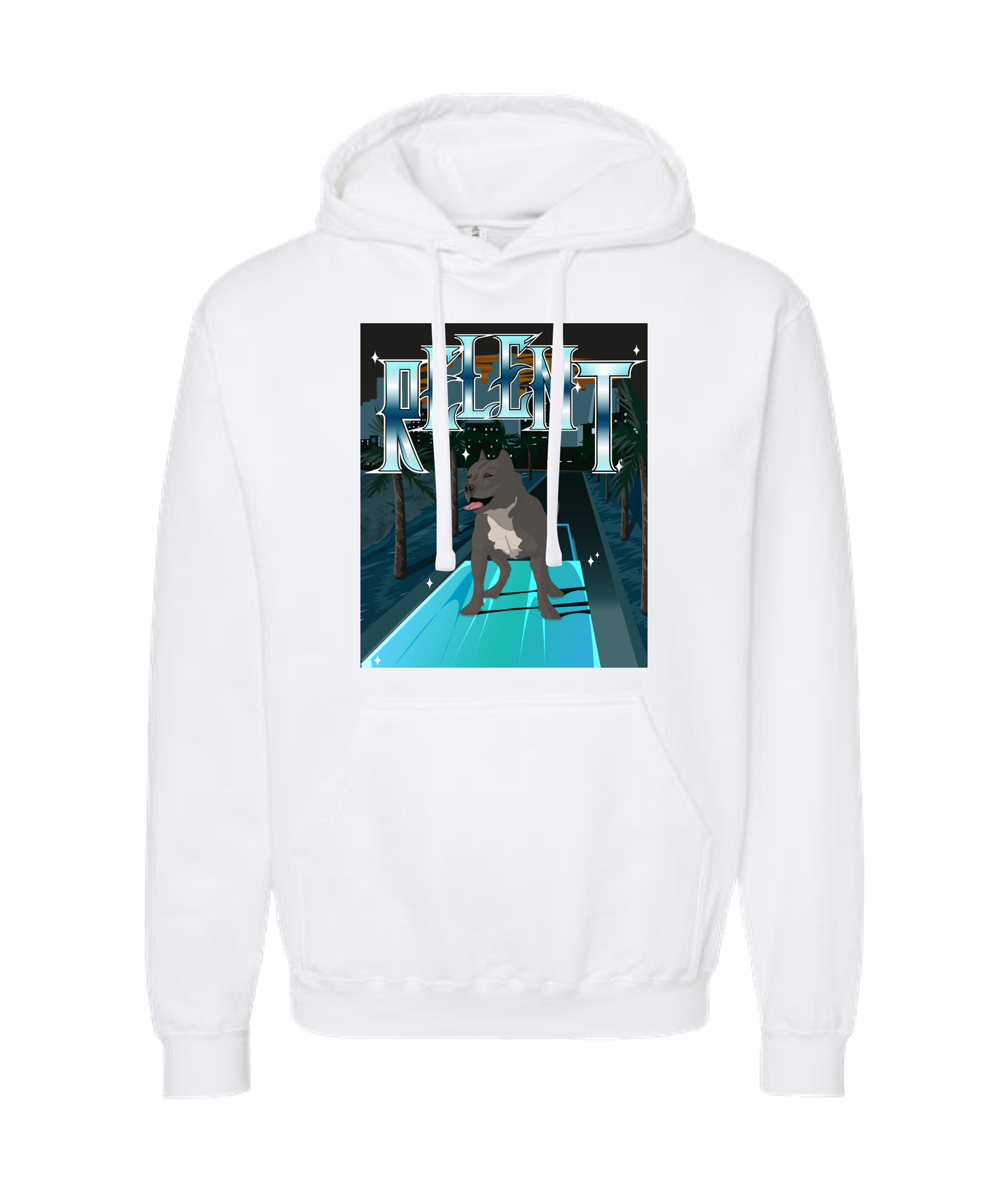 Relent - PITBULL - White Hoodie