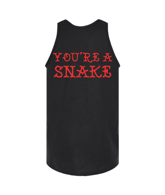 V-RELTOP - YOU'RE A SNAKE - Black Tank Top