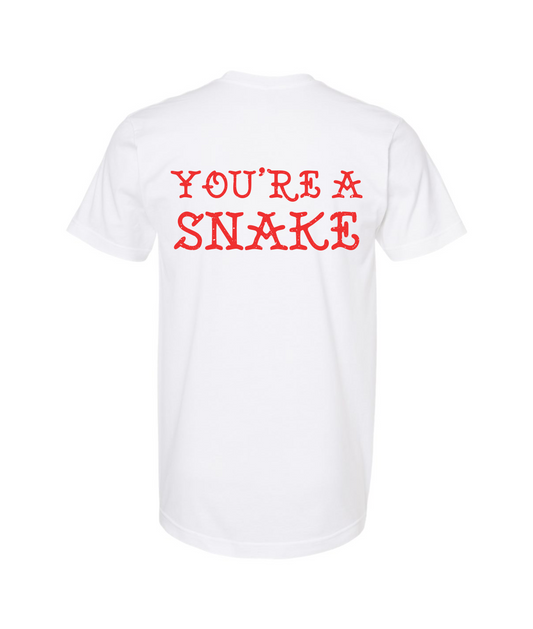 V-RELTOP - YOU'RE A SNAKE - White T Shirt