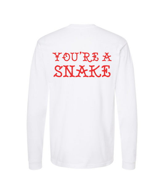 Relent - YOU'RE A SNAKE - White Long Sleeve T