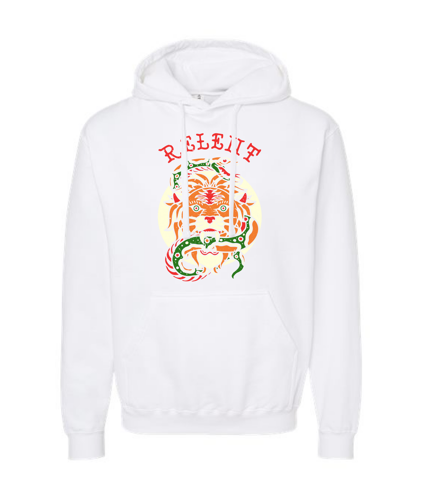 Relent - YOU'RE A SNAKE - White Hoodie