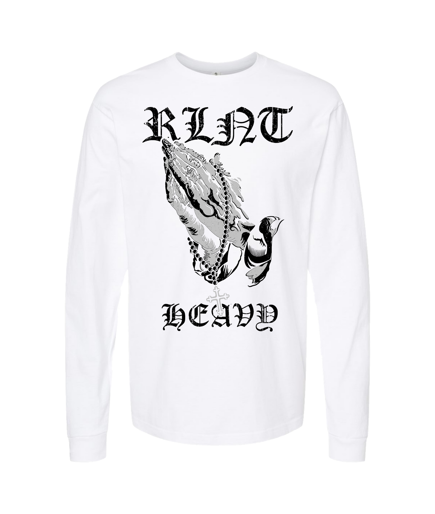 Relent - PRAYER HANDS - White Long Sleeve T