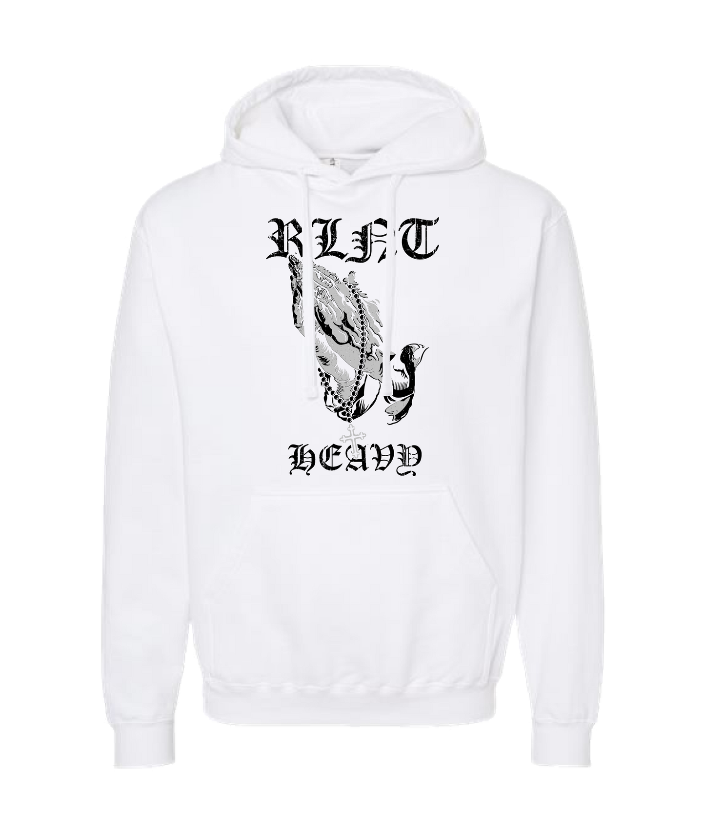 Relent - PRAYER HANDS - White Hoodie