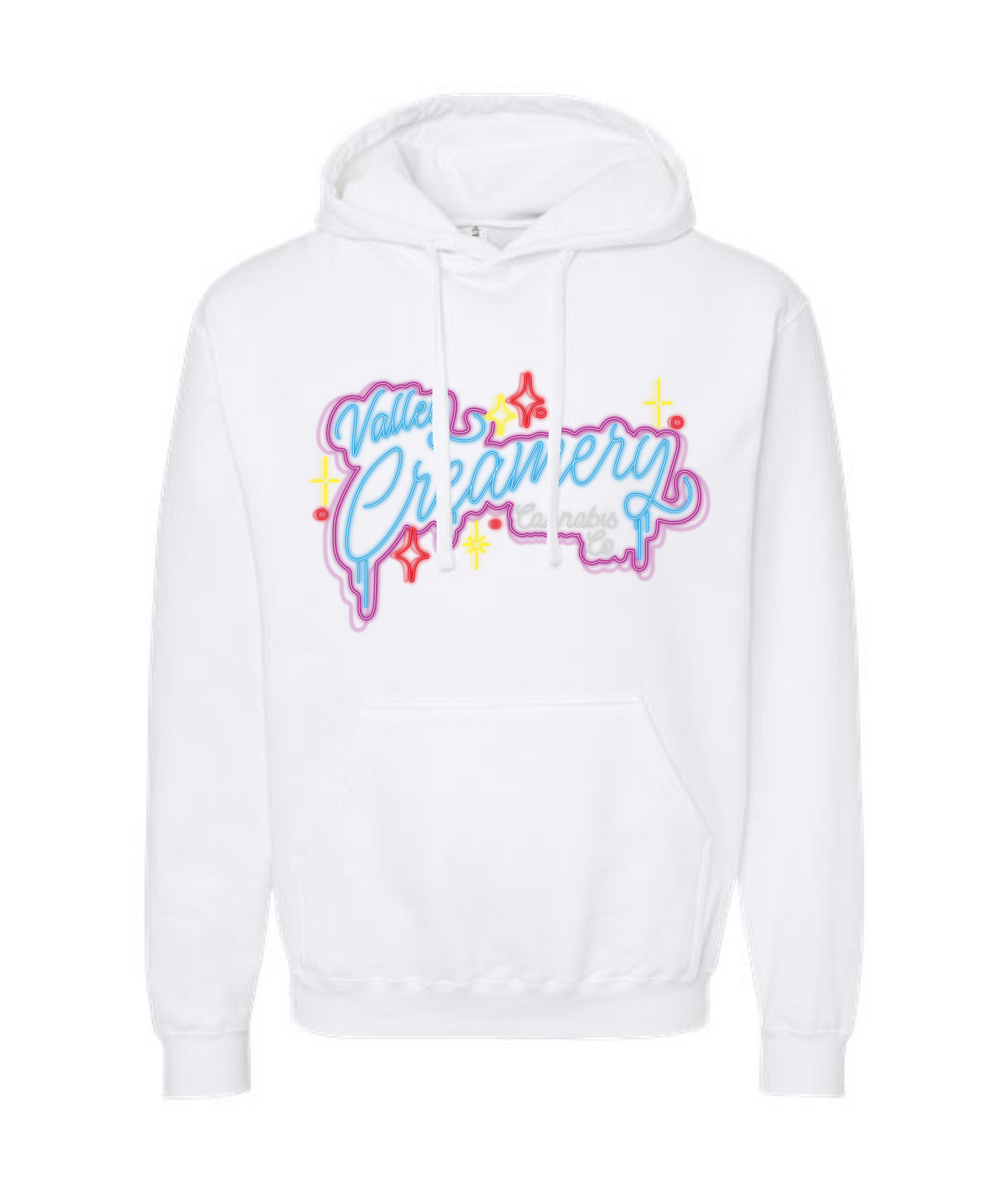 Valley Creamery Cannabis Co. - Circus Milk - White Hoodie