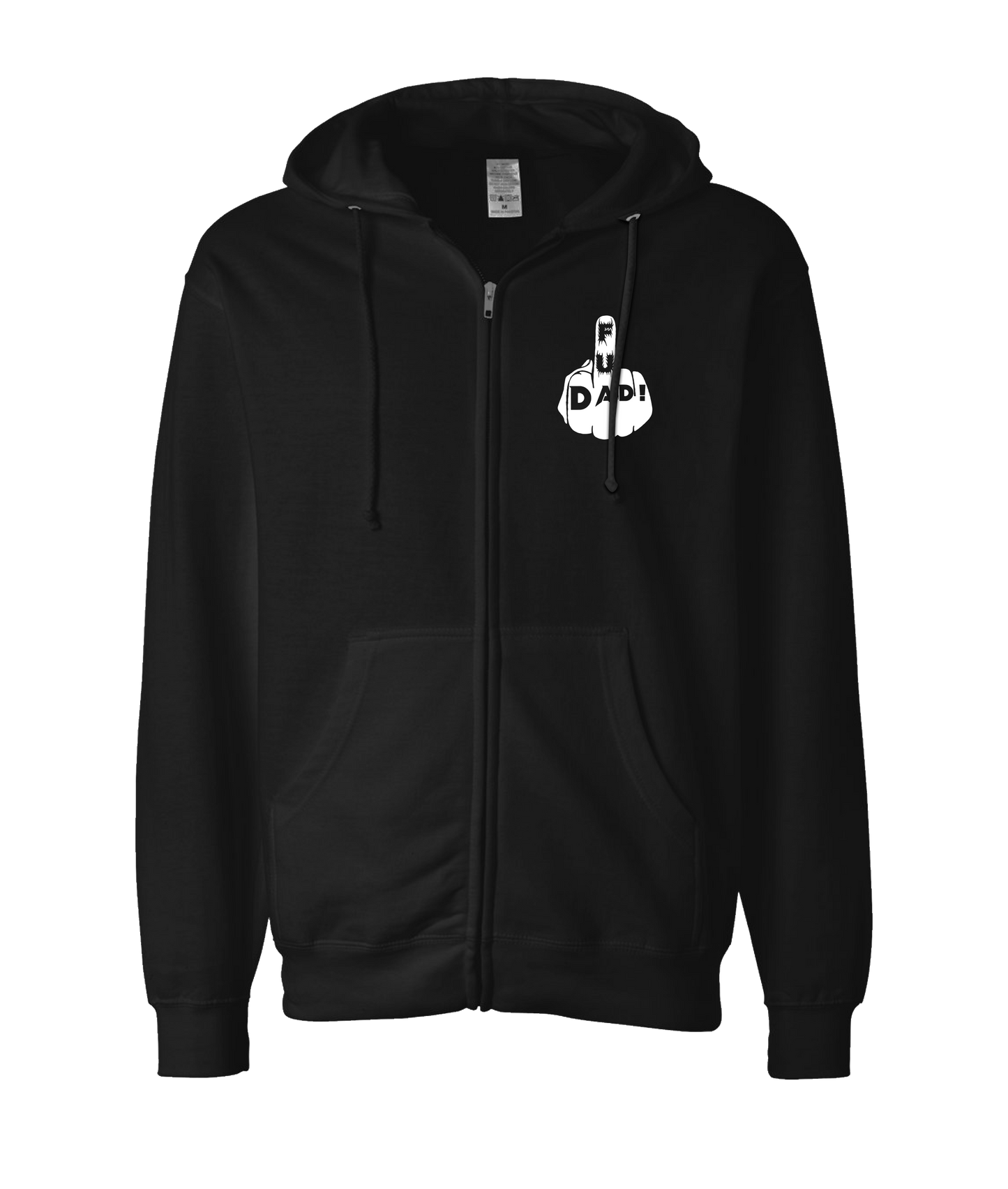 Realign - FU DAD - Black Zip Up Hoodie