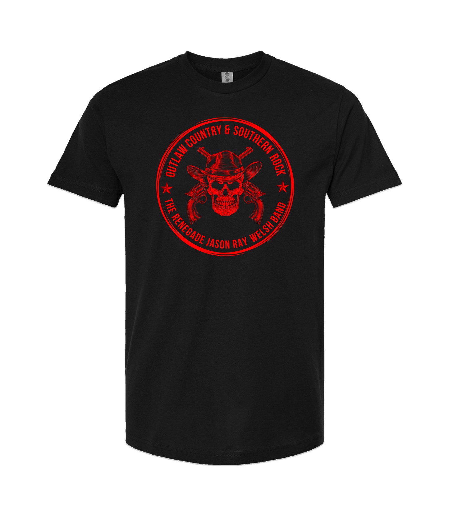 The Renegade Jason Ray Welsh Band - Round Logo - Black T-Shirt