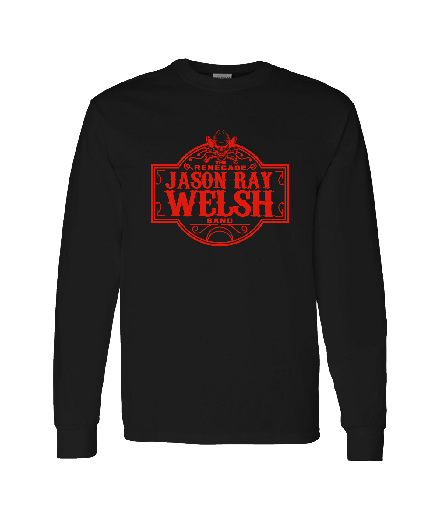 The Renegade Jason Ray Welsh Band - Logo - Black Long Sleeve T