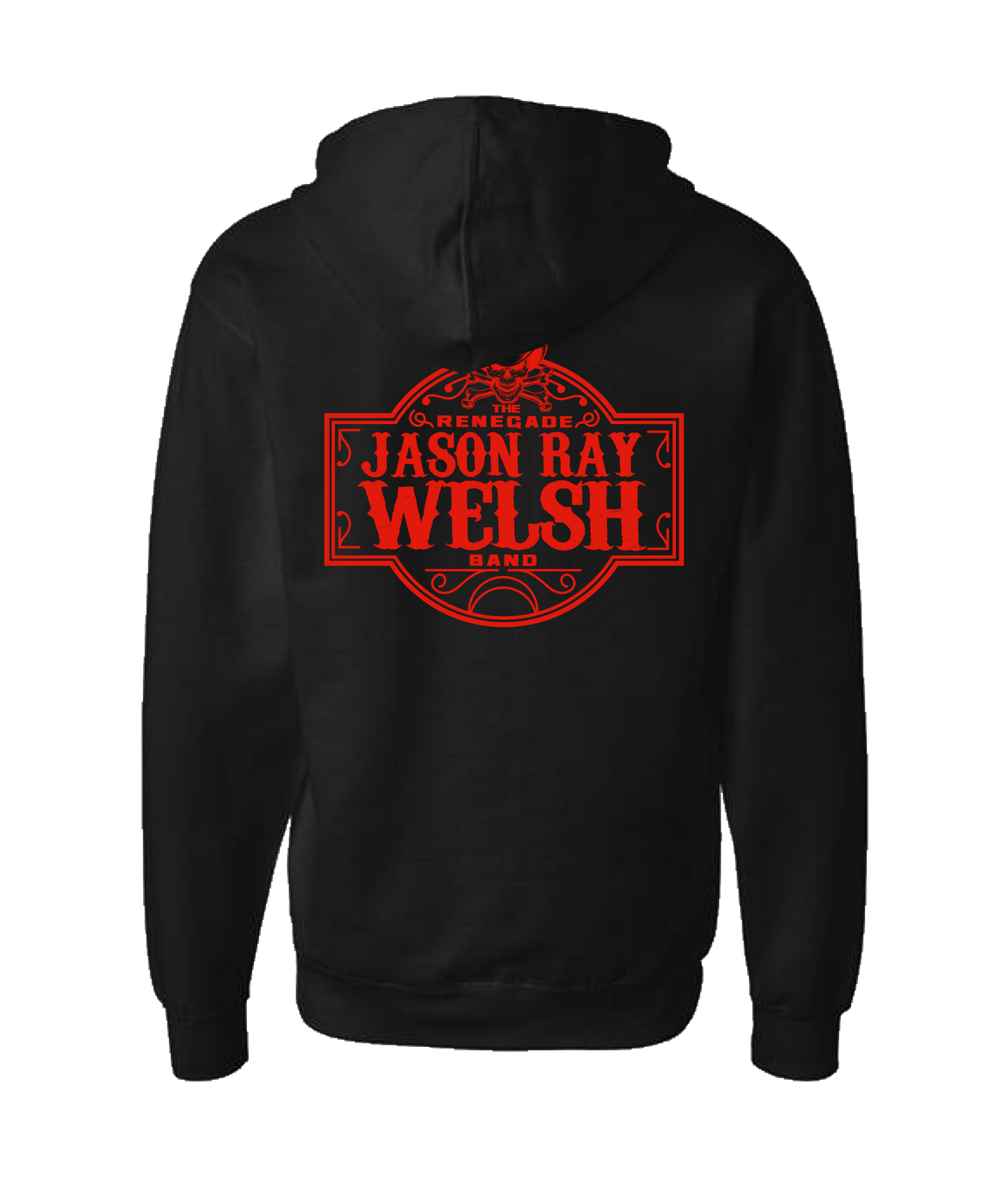 The Renegade Jason Ray Welsh Band - Logo - Black Zip Up Hoodie