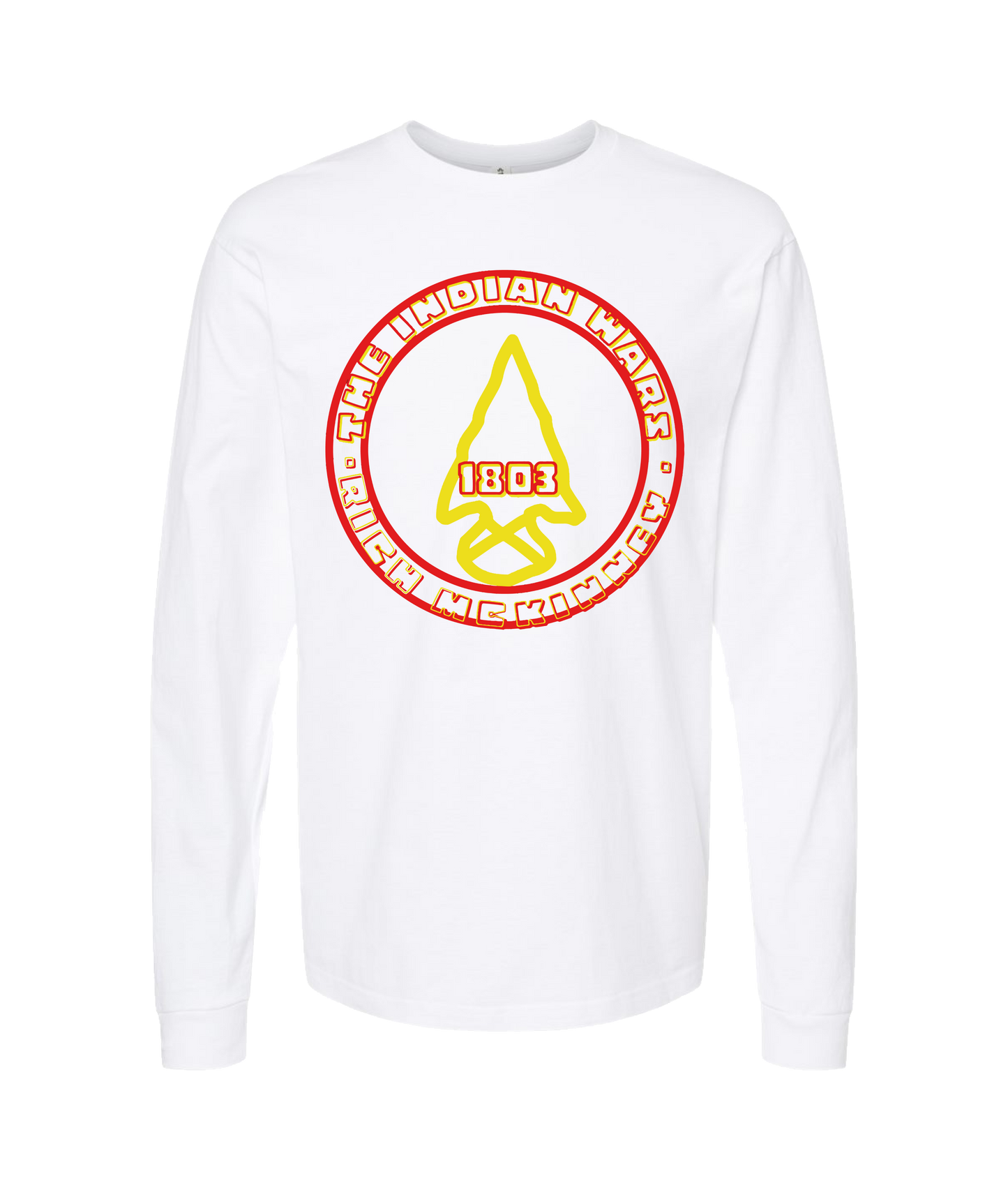 RICH McKinney - CIRCLE LOGO - White Long Sleeve T