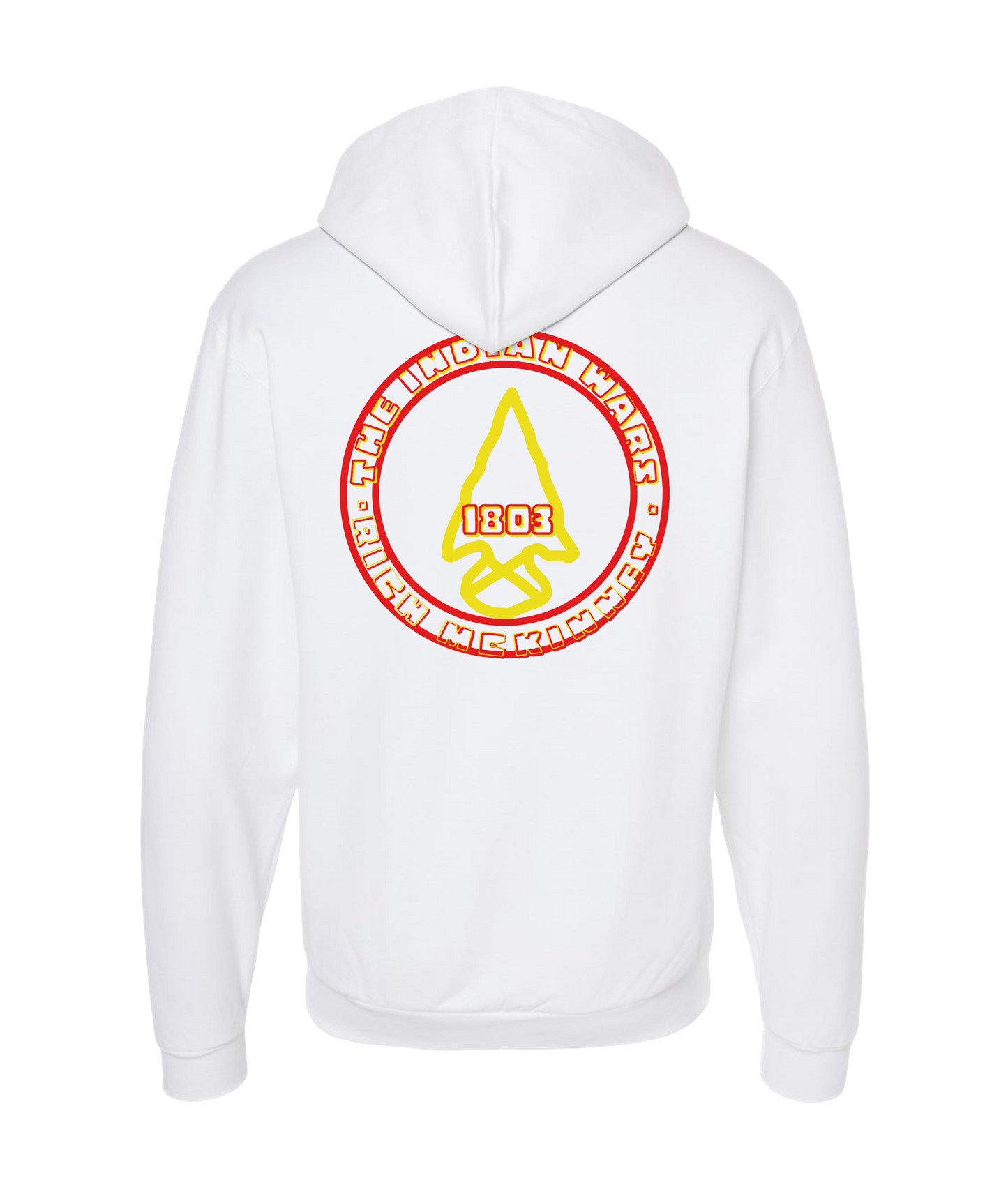 RICH McKinney - CIRCLE LOGO - White Zip Up Hoodie
