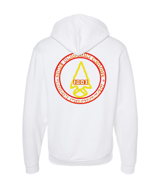 V-RMCKTOP - CIRCLE LOGO - White Zip Up Hoodie