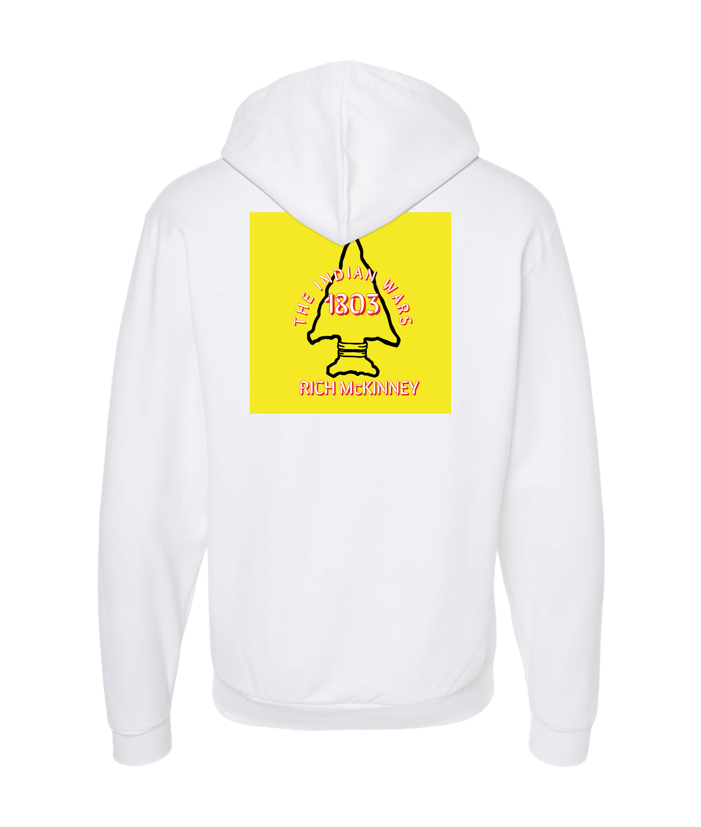 RICH McKinney - THE INDIAN WARS - White Zip Up Hoodie