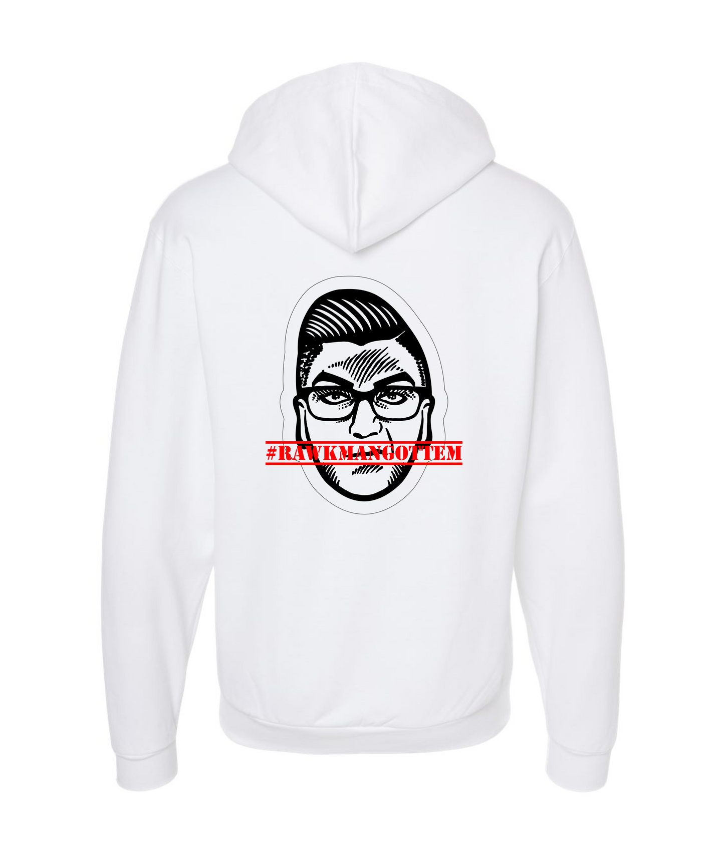 Hashtag White Zip Hoodie