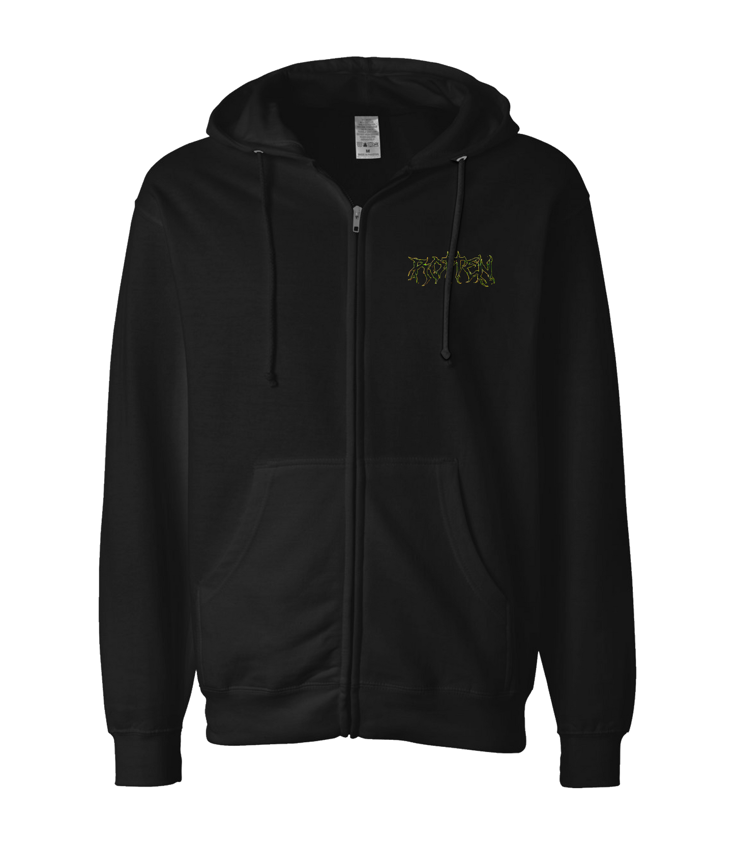 Rotten - Logo - Black Zip Up Hoodie