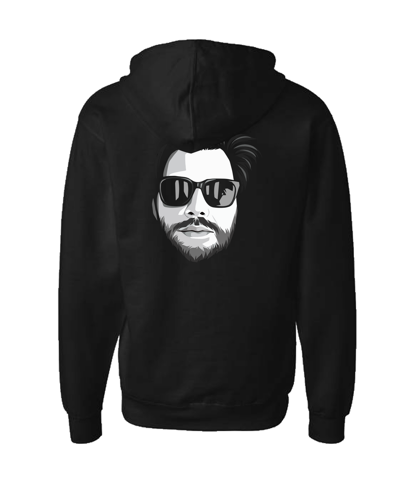 Ryan Slice - FULL FACE - Black Zip Up Hoodie