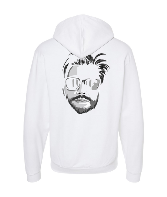 Ryan Slice - FULL FACE - White Zip Up Hoodie