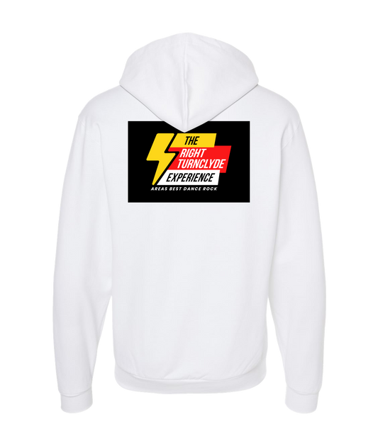 Right TurnClyde "Brucie Gear" Merchandise - The Experience - White Zip Up Hoodie