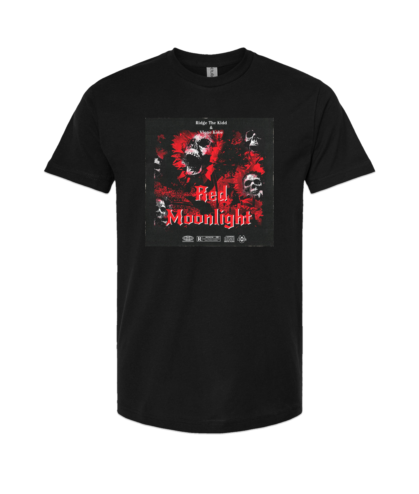Ridge The Kidd - Red Moonlight EP - Black T Shirt