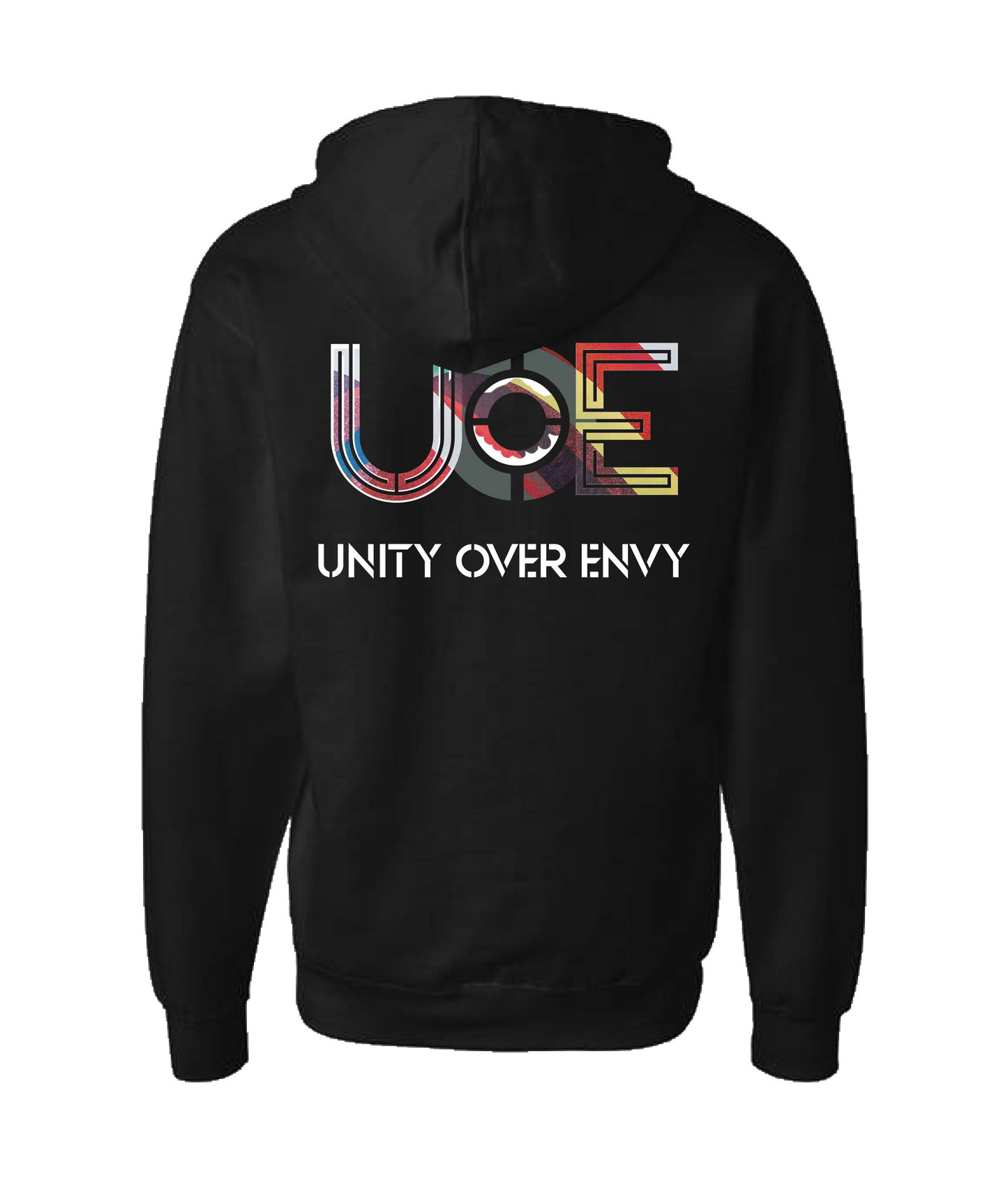 Radar Theory - Unity Over Envy - Black Zip Up Hoodie