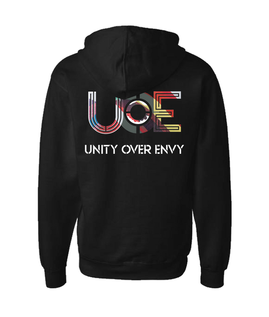 Radar Theory - Unity Over Envy - Black Zip Up Hoodie