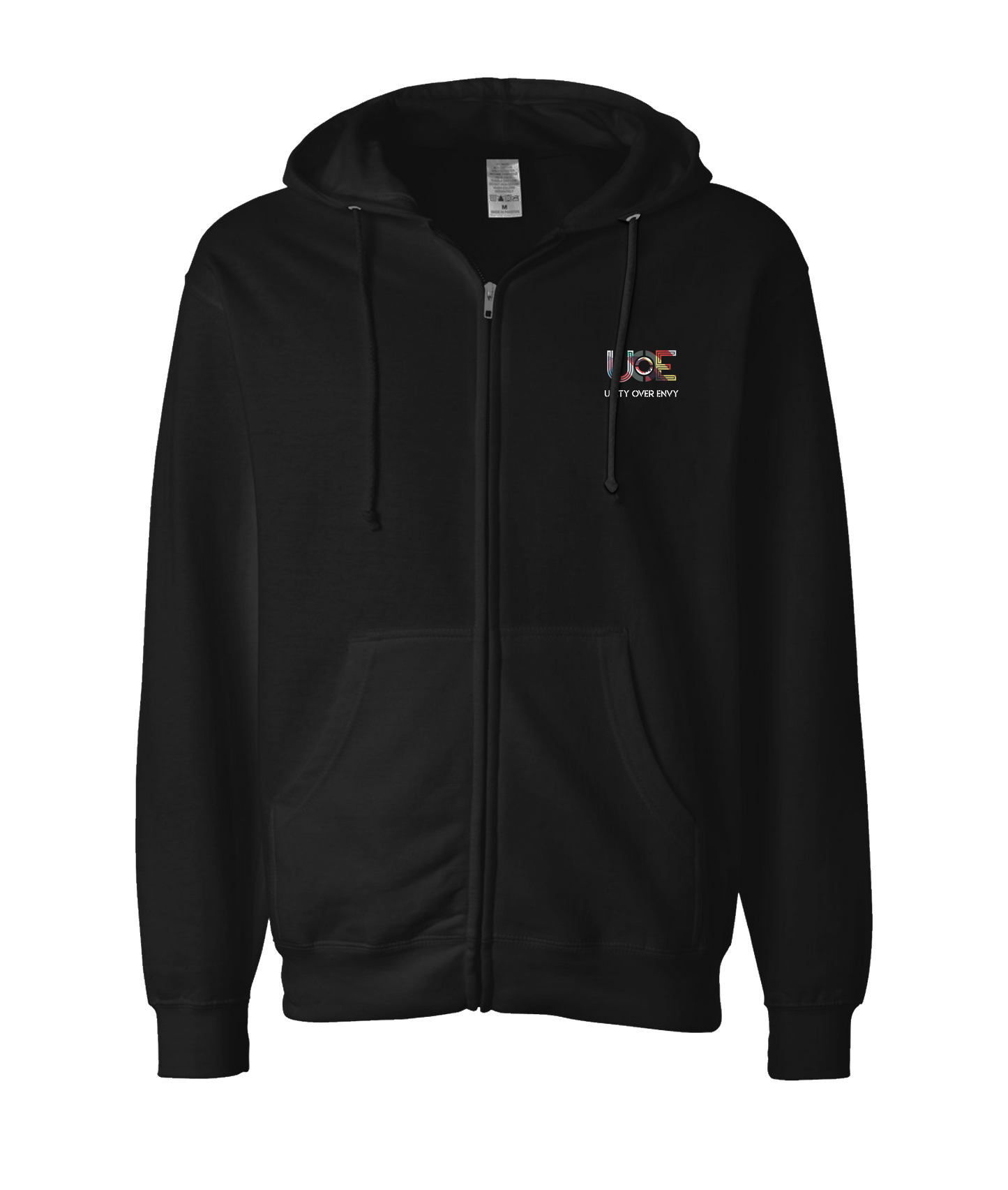 Radar Theory - Unity Over Envy - Black Zip Up Hoodie