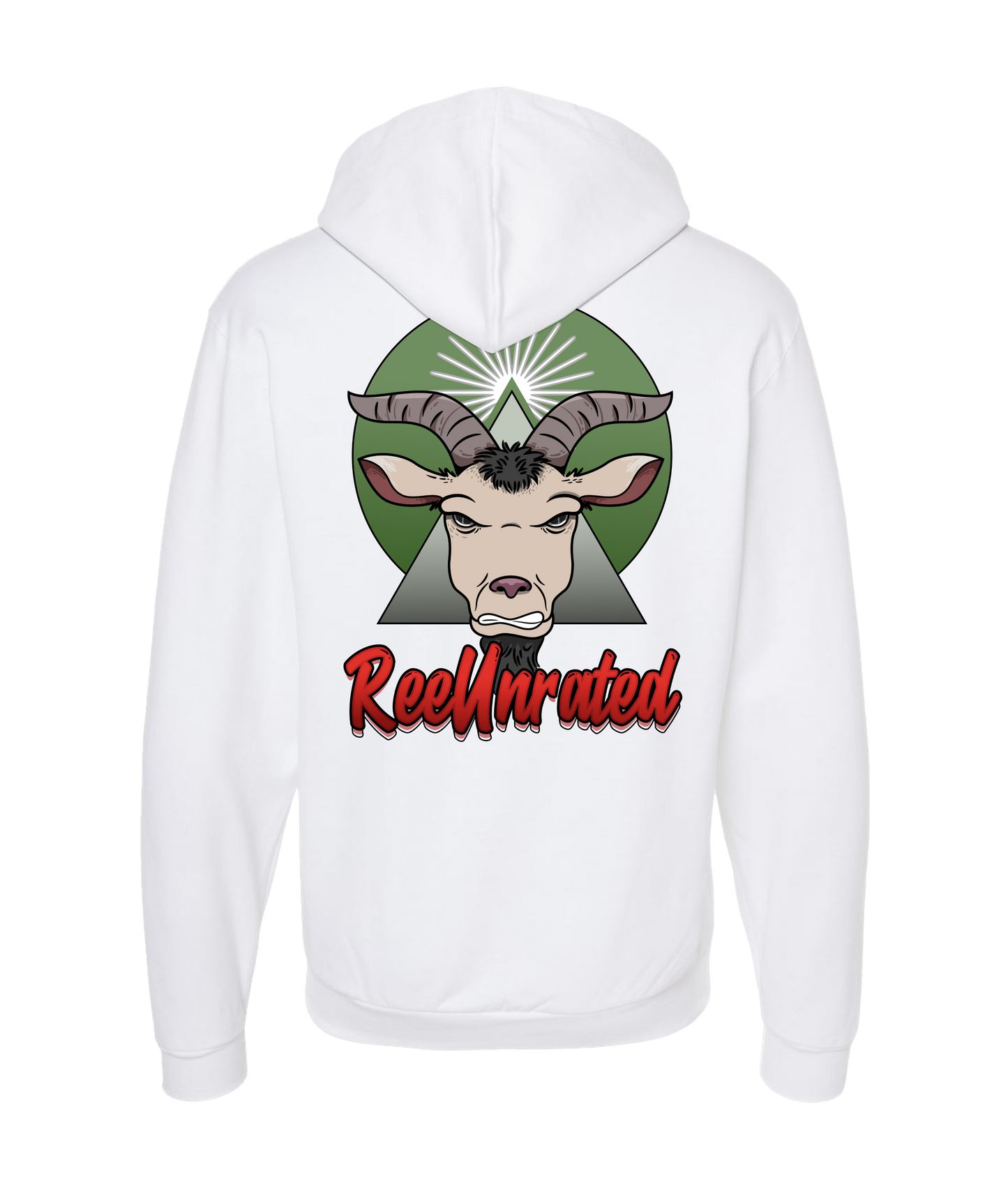 2Times/2X - Goatinati - White Zip Up Hoodie