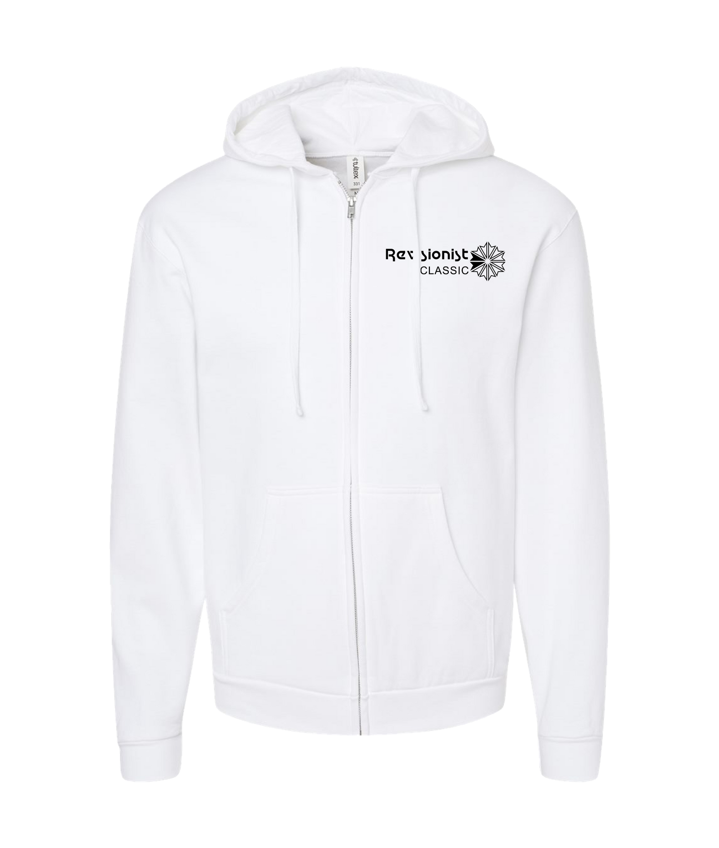 Revisionist - Logo - White Zip Up Hoodie